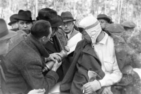 Rennleiter Alfred Neubauer und Rudolf Caracciola - Rekordfahrten auf der Reichsautobahn, Frankfurt am Main (1936)
