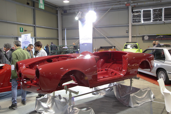 Restoration work on an Alfa Romeo Giulietta Spider - work in progress - Auto e Moto d'Epoca in Padua 2018