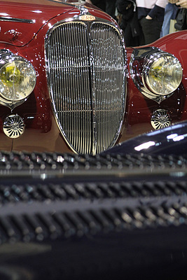 Rétromobile Paris 2012 - Impressionen - das Schaffen der französischen Karosseriekünstler, hier ien Delahaye