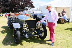Bild Richard Biddulph von "Vintage and Prestige" präsentiert einen von drei Rolls-Royce 40/50 HP "Alpine Eagle", die an der Zuverlässigkeitsfahrt über die Alpen 1913 teilgenommen haben