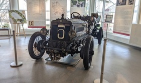 Richard Brasier Voiture de Course, Baujahr 1908 - in der Ausstellung "120 Jahre Gordon-Bennett-Rennen 1904" im Automuseum Central Garage Richard Brasier Voiture de Course, Baujahr 1908 - in der Ausstellung "120 Jahre Gordon-Bennett-Rennen 1904" im Automuseum Central Garage