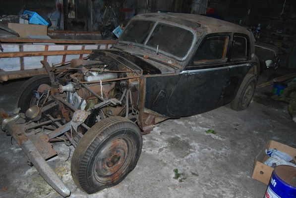 Riley 1 1/2-Litre RME Sports Saloon Restaurierungsprojekt canvas (1953) - als Lot 260 angeboten am Bonhams Oxford Sale 2014