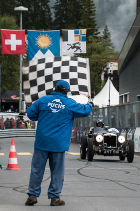 Riley 2 Seater Sport (1934) an der Arosa ClassicCar 2014