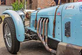 Riley Auspuffanlage – Ecurie Anges Bleus im Boxenstop Tübingen 2025