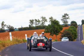 Riley Nine Brooklands (1929) an der RAID Suisse-Paris 2016