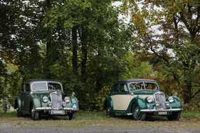 Riley RMA Saloon (1950) – ein seltener Anblick, hier gleich zweimal – Albisgütli Classic Cars & Bikes 2024