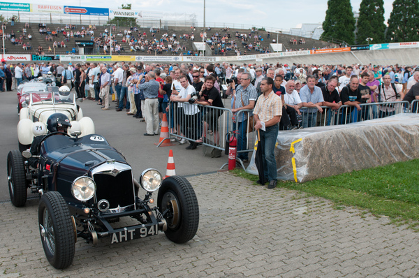 Riley Two Seater Sport (1934) von Rudolf Siegrist am Indianapolis in Oerlikon 2014