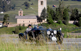 Riley auf der Splügen-Rallye - British Classic Car Meeting St. Moritz 2017 Riley auf der Splügen-Rallye - British Classic Car Meeting St. Moritz 2017
