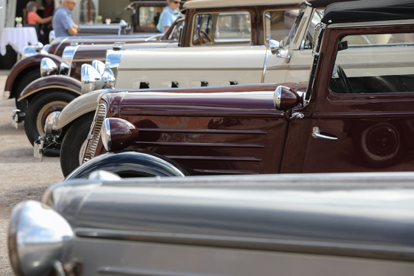 Röhr Junior Exemplare vor Achtzylindern - 18. ASC-Classic-Gala Schwetzingen 2022