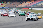 Roger Bolliger im Pontiac TransAm und Daniel Schrey im Kremer Porsche kämpfen um die Spitze - Start der Youngtimer Touring Car Challenge (YTTC) am Hockenheim Historic 2015