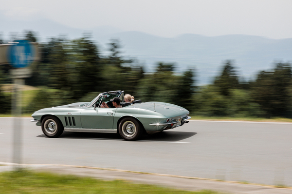 Roger Eichmann in der 427er Chevrolet Corvette (1966)