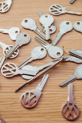 Rohlinge für den neuen Zündschlüseel - Treffen der luftgekühlten Volkswagen in Château-d'Oex 2017