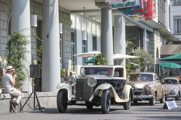 Bild: Rolls-Royce 20/25 HP (1933) - Präsentation beim Hotel Schweizerhof - Concours d'Excellence Luzern 2023