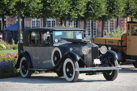 Rolls-Royce 20/25 Mulliner LIghtweight Saloon (1933) - mit Aluminium-Karosserie und vom Fahrersitz schliessbarem Rollo an der Heckscheibe - Classic-Gala Schwetzingen 2018