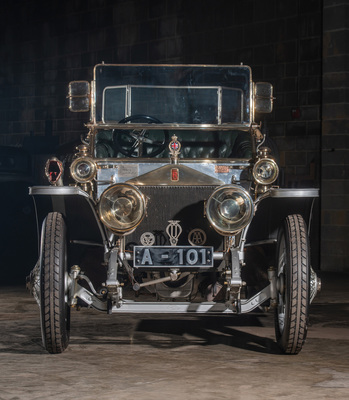 Rolls-Royce 40/50 HP Silver Ghost Roi des Belges (1909) - als Lot 373 verkauft an der RM/Sotheby's Versteigerung der Guyton Collectoin am 5. Mai 2019