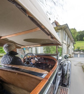 Rolls-Royce Phantom I Ascot Tourer (1930) - man ist froh um die beiden Aussenspiegel