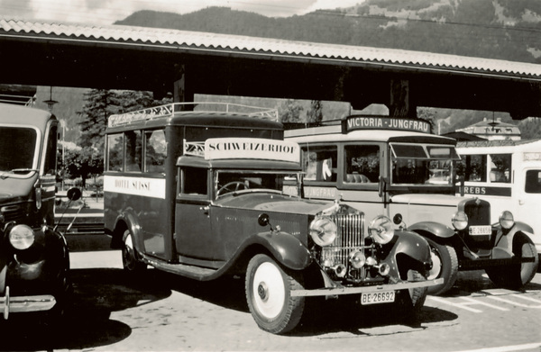 Bild: Rolls-Royce Phantom II (1931) – als Hotelbus im Hotel Schweizerhof, Interlaken