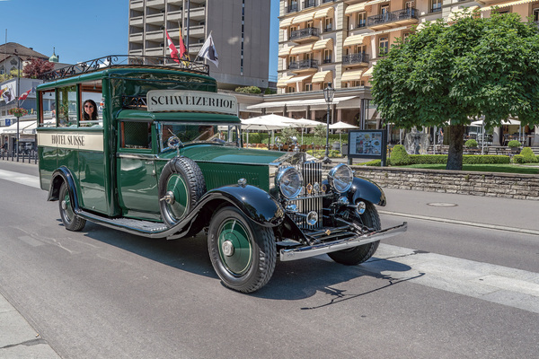 Bild: Rolls-Royce Phantom II (1931) – am ersten Hotelbustreffen in Interlaken