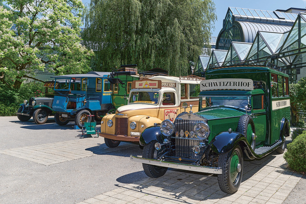 Bild: Rolls-Royce Phantom II (1931) – am ersten Hotelbustreffen in Interlaken
