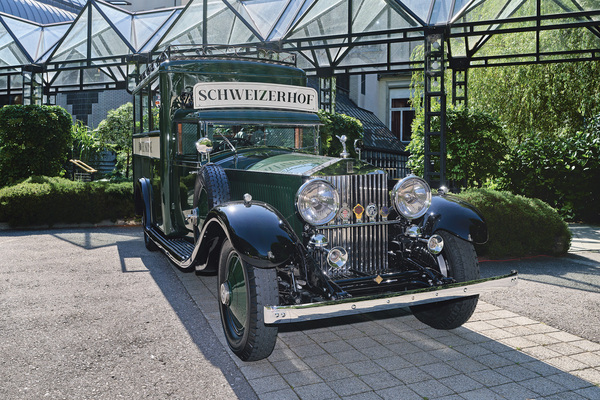 Bild: Rolls-Royce Phantom II (1931) – am ersten Hotelbustreffen in Interlaken