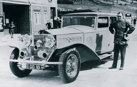 Rolls-Royce Phantom II - Sir Malcolm Campbell mit seinem Rolls in Brooklands