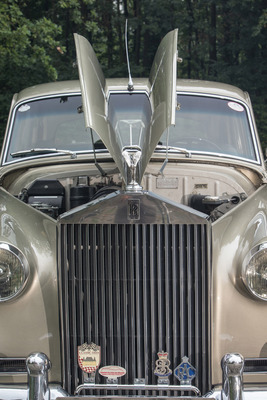 Rolls-Royce Silver Cloud I (1956) - imposanter Kühlergrill, natürlich von Hand zusammengeschweisst