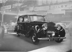 Rolls-Royce Silver Wraith (1950) - teuerster Wagen des Salons, mit Sedanca-de-Ville-Karosserie von Mulliner - Genfer Autosalon 1950 (1950)