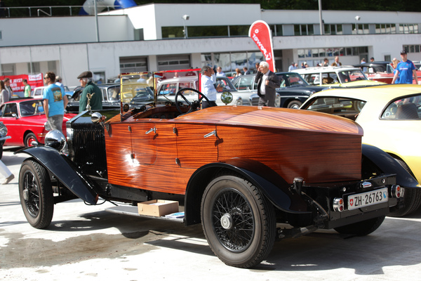 Rolls-Royce mit Bootsheck aus Holz - Dolder Classics Mai 2015