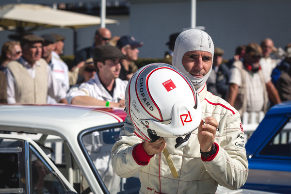 Romain Dumas fühlte sich im historischen Rennwagen wohl - Goodwood Revival 2018