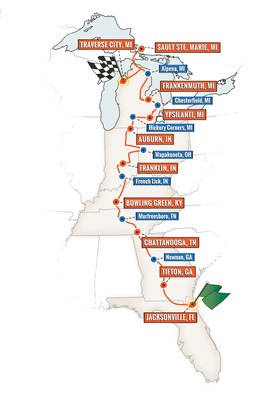 Route Great Race 2017