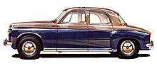 Rover 105 (1959) - mit Schnellgang ausgerüstet - Abbildung aus einem Verkaufsprospekt
