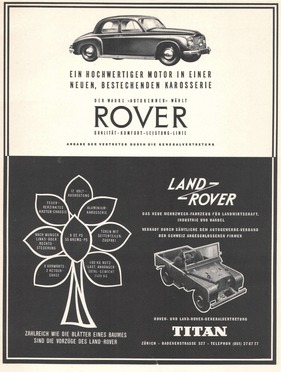 Rover  (1950) - Werbung aus dem Jahre 1950 -