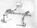Rover 2000 (1963) - Technische Skizze - Vorderradaufhängung und Lenkgestänge
