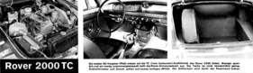 Rover 2000 TC (1966) - Motor, Interieur und Kofferraum Rover 2000 TC (1966) - Motor, Interieur und Kofferraum