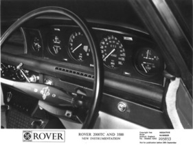 Rover 3500 (1970) - ab Bj 1971 mit Rundinstrumenten anstatt Bandtacho, auch beim 2000 TC