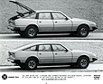 Rover SD1 3500 (1976) - frühes Pressefoto, das den Wagen mit offener und geschlossener Heckklappe zeigt