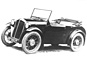 Rover Scarab (1931) – frühes Modell mit Drahtspeichenrädern (© Ludvigsen Partners, 1931) Rover Scarab (1931) – frühes Modell mit Drahtspeichenrädern (© Ludvigsen Partners, 1931)