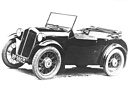Image: Rover Scarab (1931) - early model with wire wheels