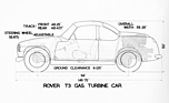Rover T3 (1956) - Durchsichtszeichnung inklusive Massangaben