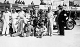 Rudolf Caracciola, Georg Kimpel, Otto Spandel, August Momberger, Graf Arco-Zinneberg, Adolf Rosenberger, Willy Rosenstein und Alfred Neubauer - Grosser Preis der Nationen auf dem Nürburgring (1929)