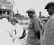Rudolf Caracciola am Steuer eines Mercedes-Benz SSKL - Trainingsfahrten beim Grossen Preis von Deutschland auf dem Nürburgring (1931)