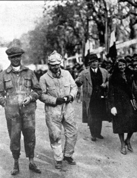 Rudolf Caracciola mit Wilhelm Sebastian - 1000-Meilen-Rennen "Mille Miglia" (1931)