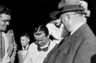 Rudolf Uhlenhaut, Rudolf Caracciola und Alfred Neubauer - Grosser Preis von Italien, Monza (1938)