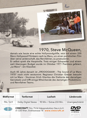 Rückseite von "Remember Le Mans"