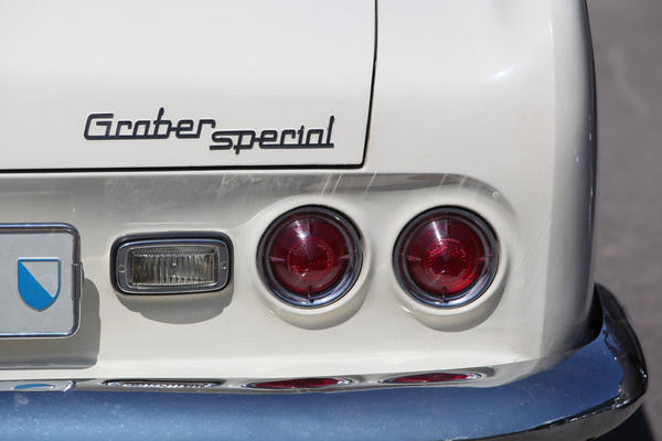 Runde Heckleuchten beim Graber Special - British Car Meeting BCM in Mollis 2019