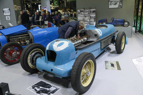 S.E.F.A.C Grand-Prix (1934) - ausgerüstet mit einem Achtzylinder mit 2970 cm3 Hubraum, Ausstellung Montlhéry 100 Jahre - Rétromobile Paris 2024