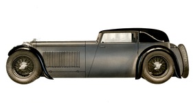 S.S. One (1932) - fast ein wenig comic-mässiger Look mit dieser langen Haube und der kurzen Passagierkabine