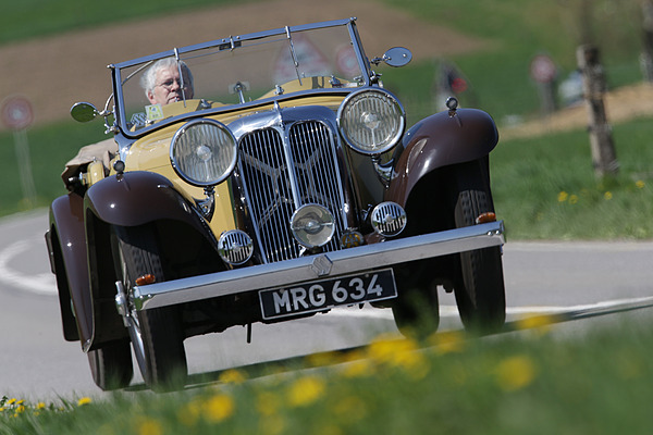 S.S. One Tourer (1933) - fühlt sich auf Landstrassen besonders wohl
