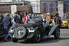 SS Jaguar 100 - in British Racing Grün - Swiss Classic British Car Meeting Morges 2017