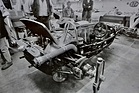 STP-Paxton Turbocar (1967) – Das Chassis von hinten. Gut sichtbar die Luftbremse mit dem Hydraulikzylinder